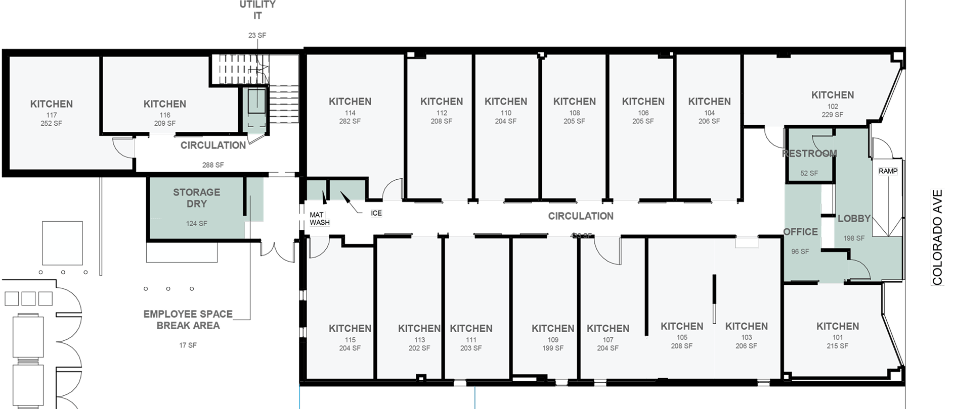 Facility floorplan