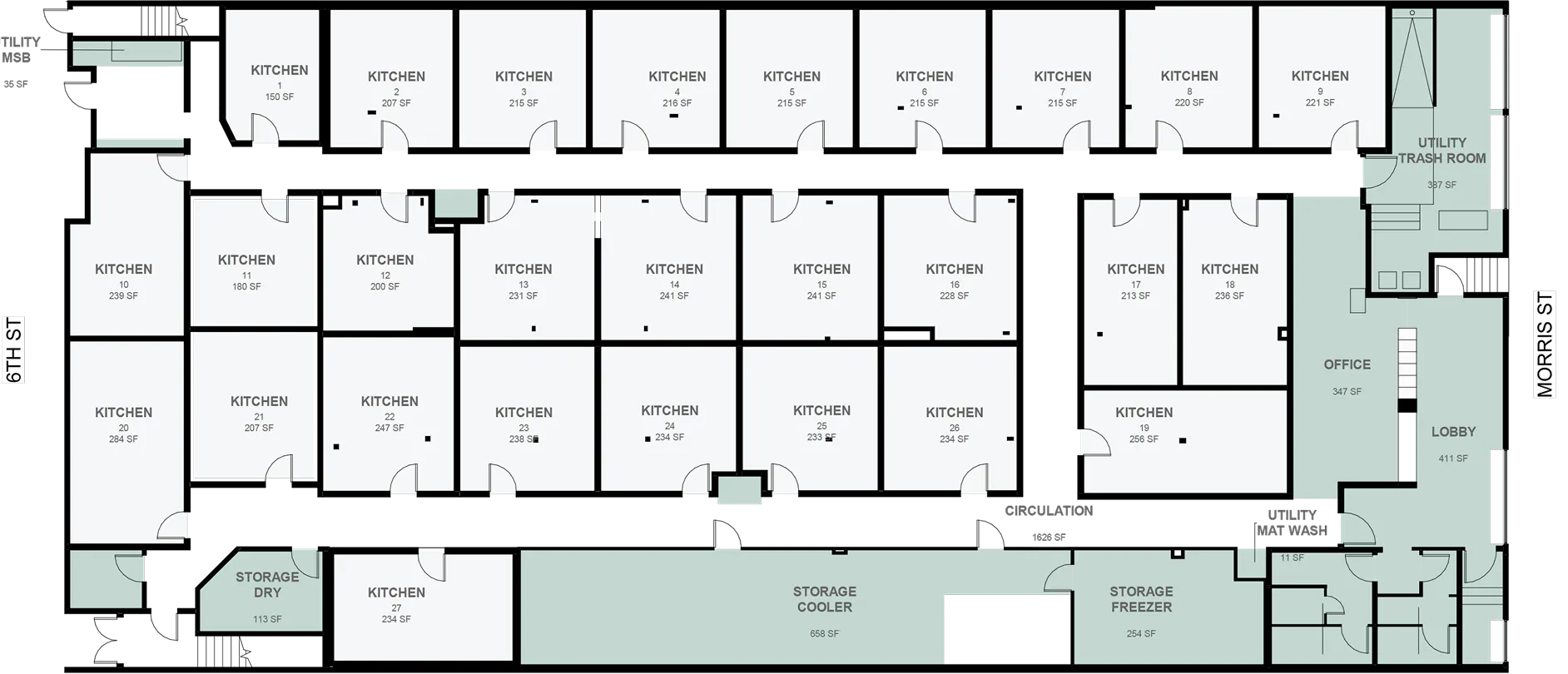 Facility floorplan
