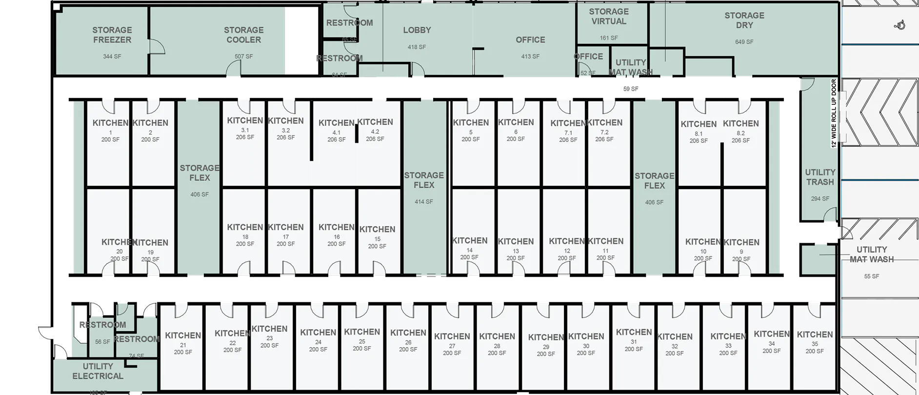 Facility floorplan