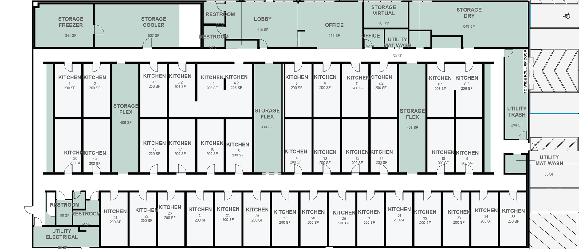 Facility floorplan