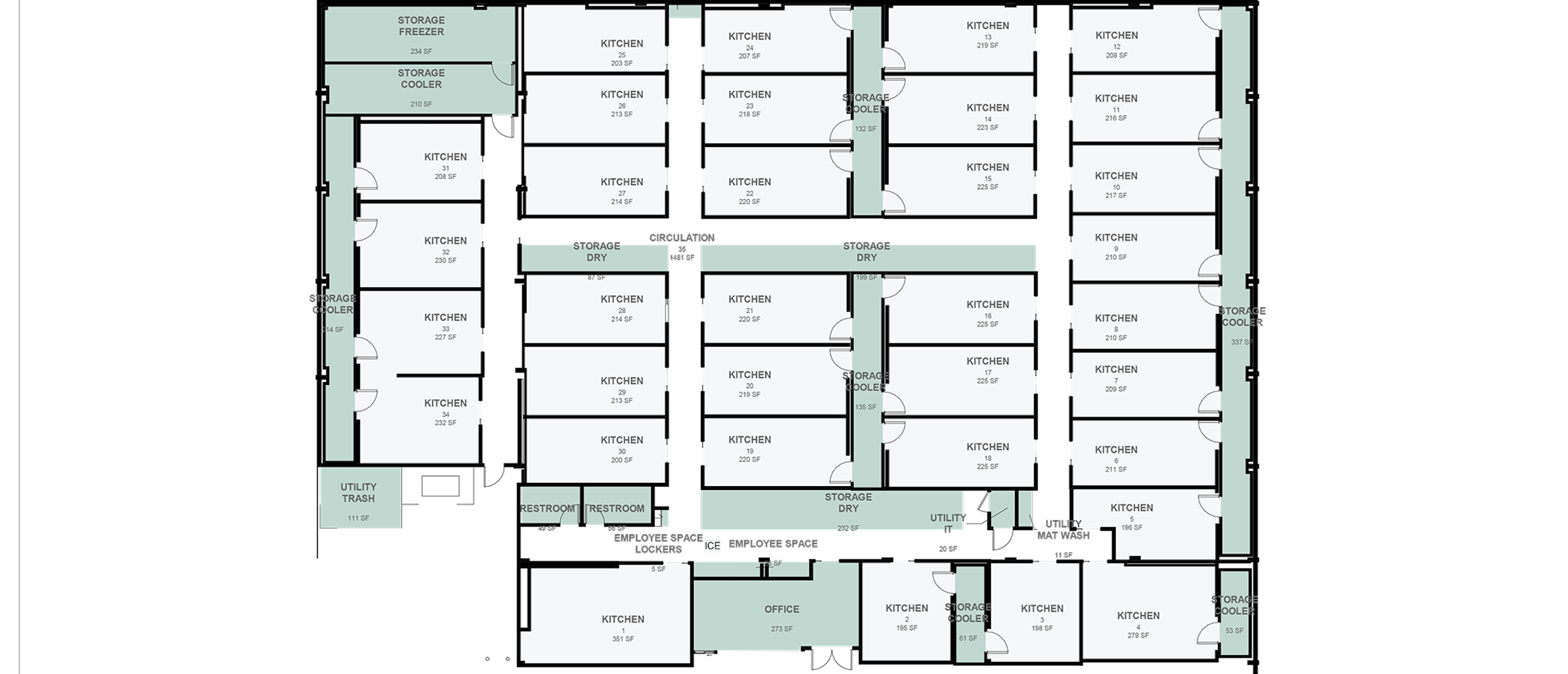 Facility floorplan