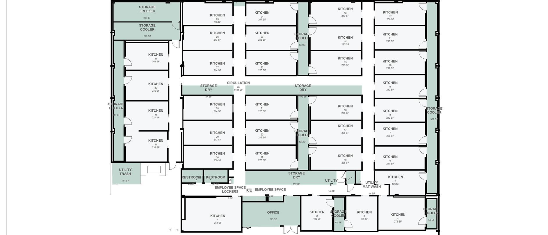 Facility floorplan