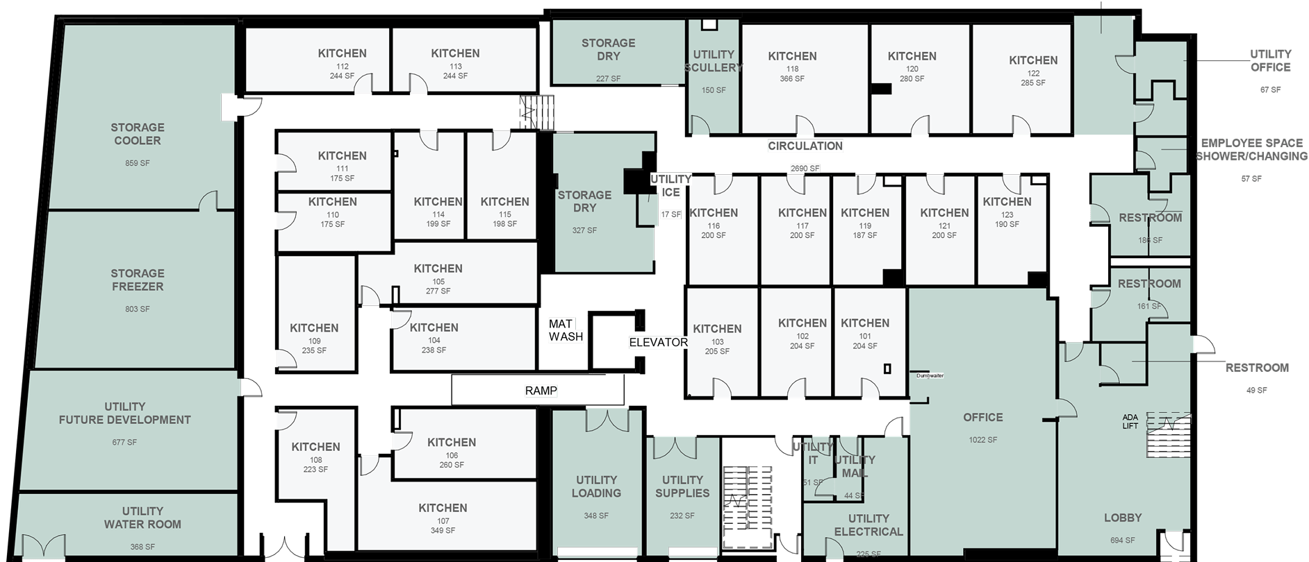 Facility floorplan