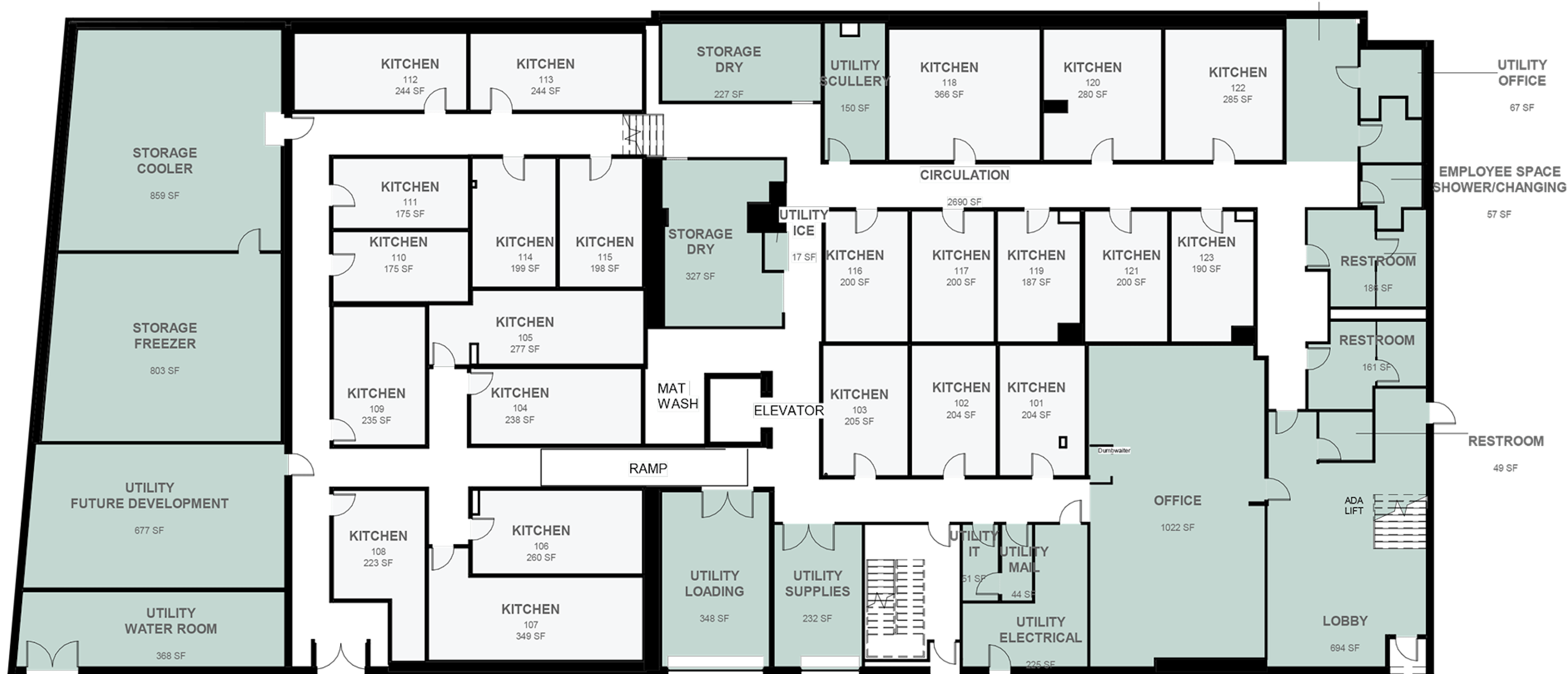 Facility floorplan