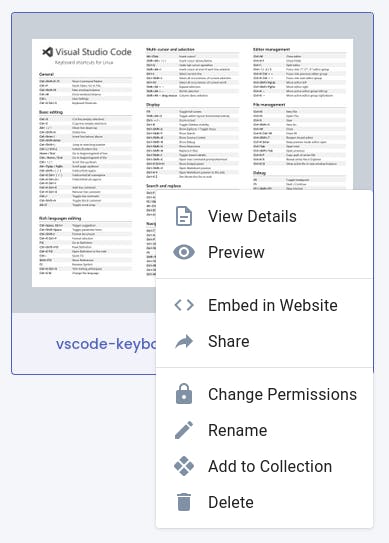 Right click on a document in CloudPDF dashboard