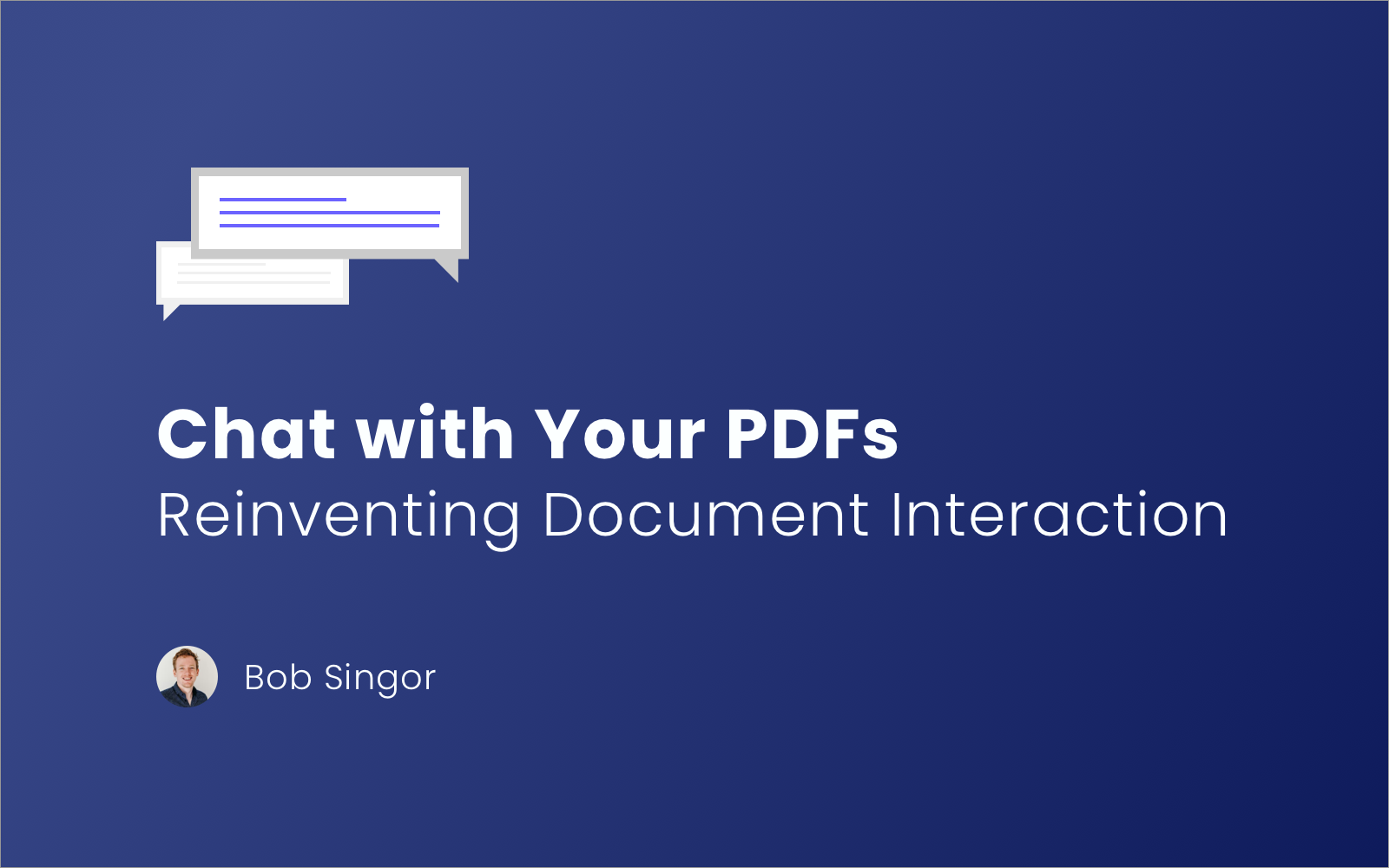 Chat With Your PDFs: Revolutionizing Document Interaction | CloudPDF