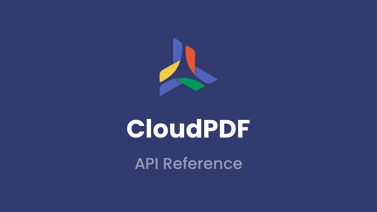 CloudPDF API Reference