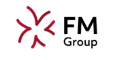Het logo van FM Group op de maatwerk software pagina van Cloud++