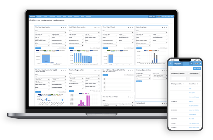 Schermopname Gaudi CRM systemen van Cloud++