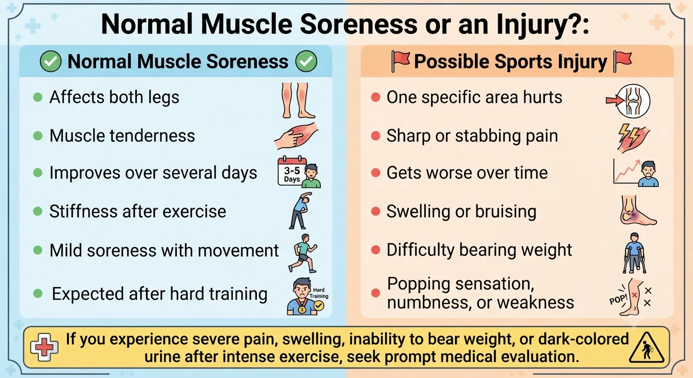 Normal Muscle Soreness or an Injury | CLS Health