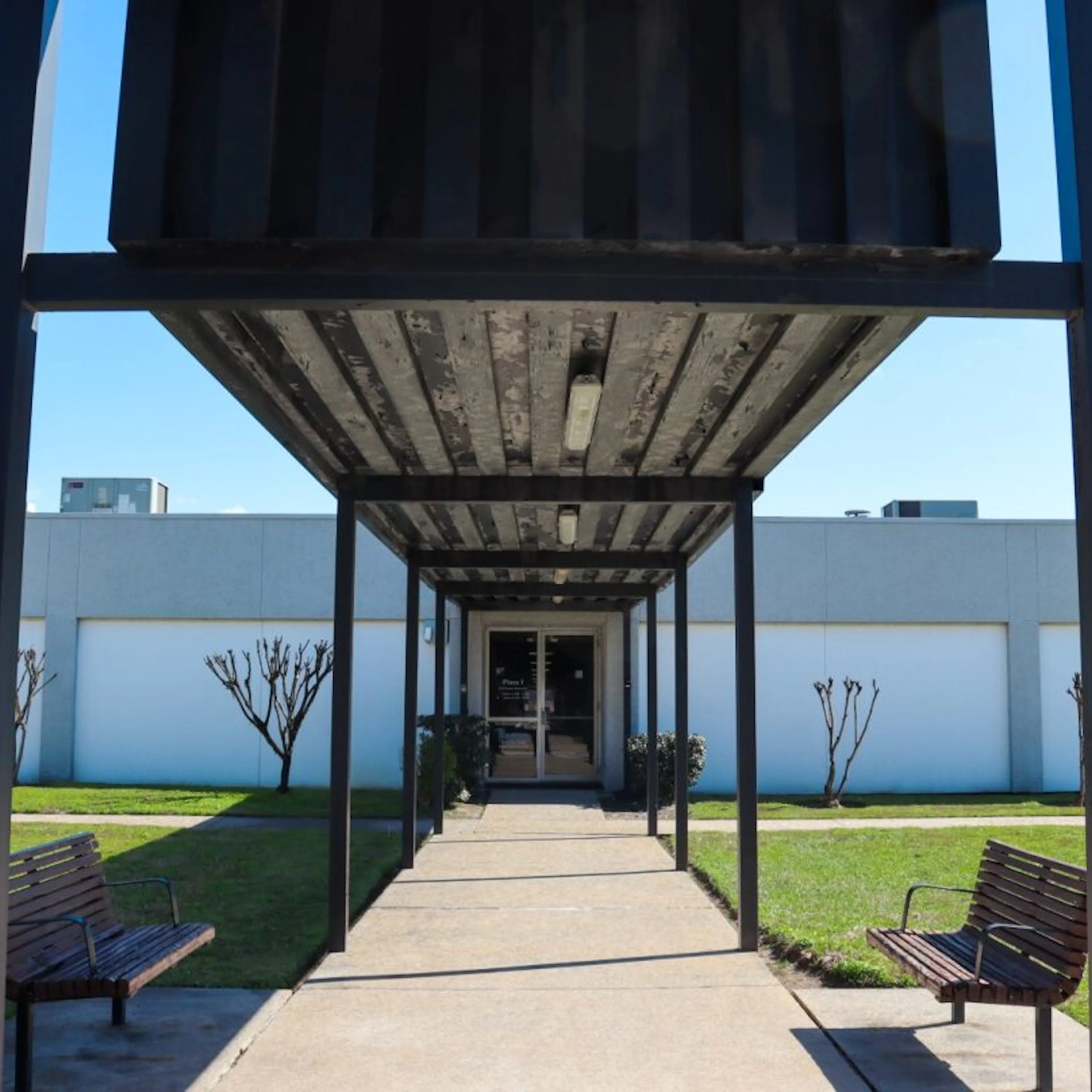 Exterior view of CLS Health Podiatry Associates clinic in Baytown, Texas, located on James Bowie Drive, offering specialized foot and ankle care services.