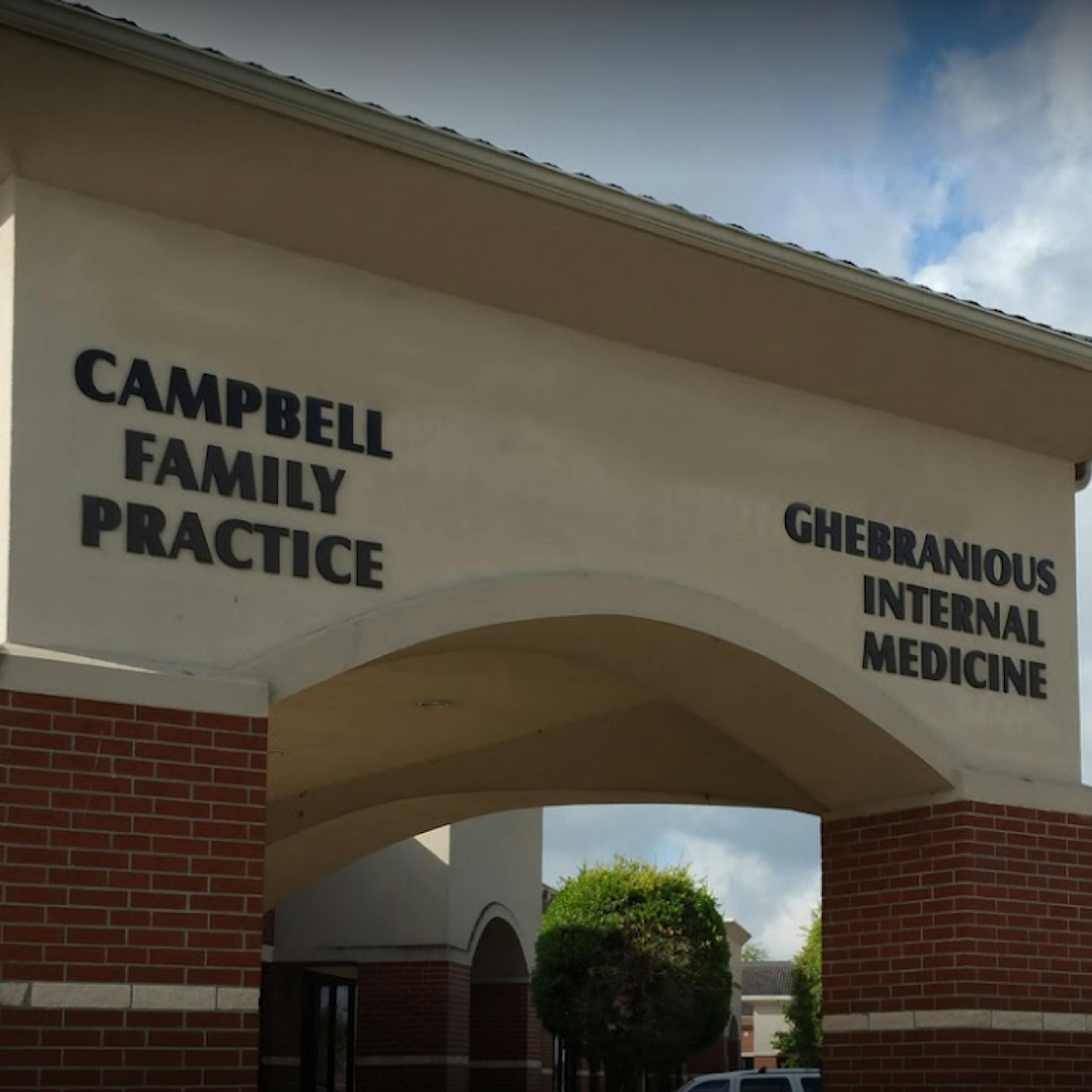 Exterior view of CLS Health Campbell Family Practice and Ghebranious Internal Medicine Associates, offering comprehensive primary care and internal medicine services in a welcoming facility.