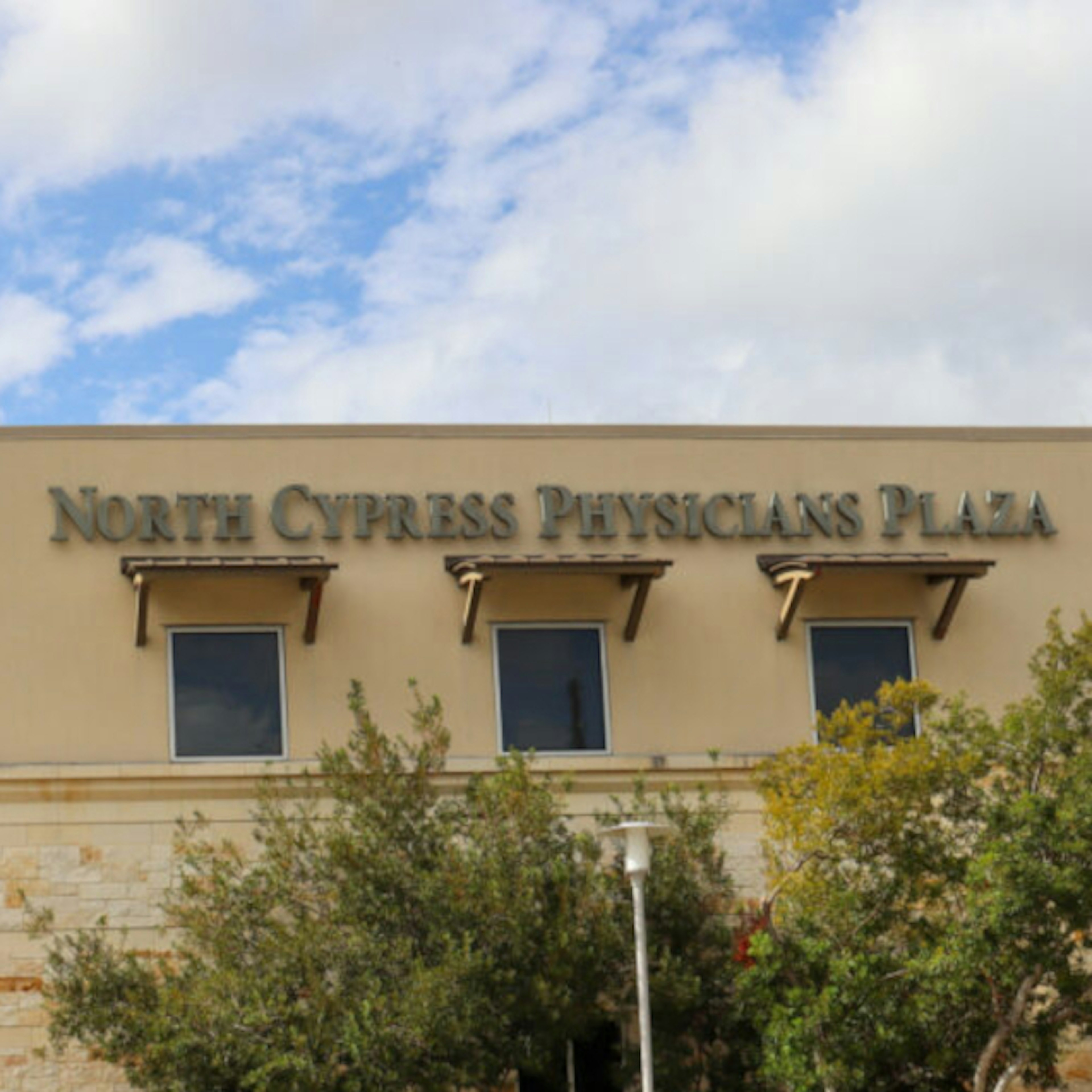 Exterior view of CLS Health Clinic - Cypress in Cypress, TX offering primary care, endocrinology, and cardiology services.