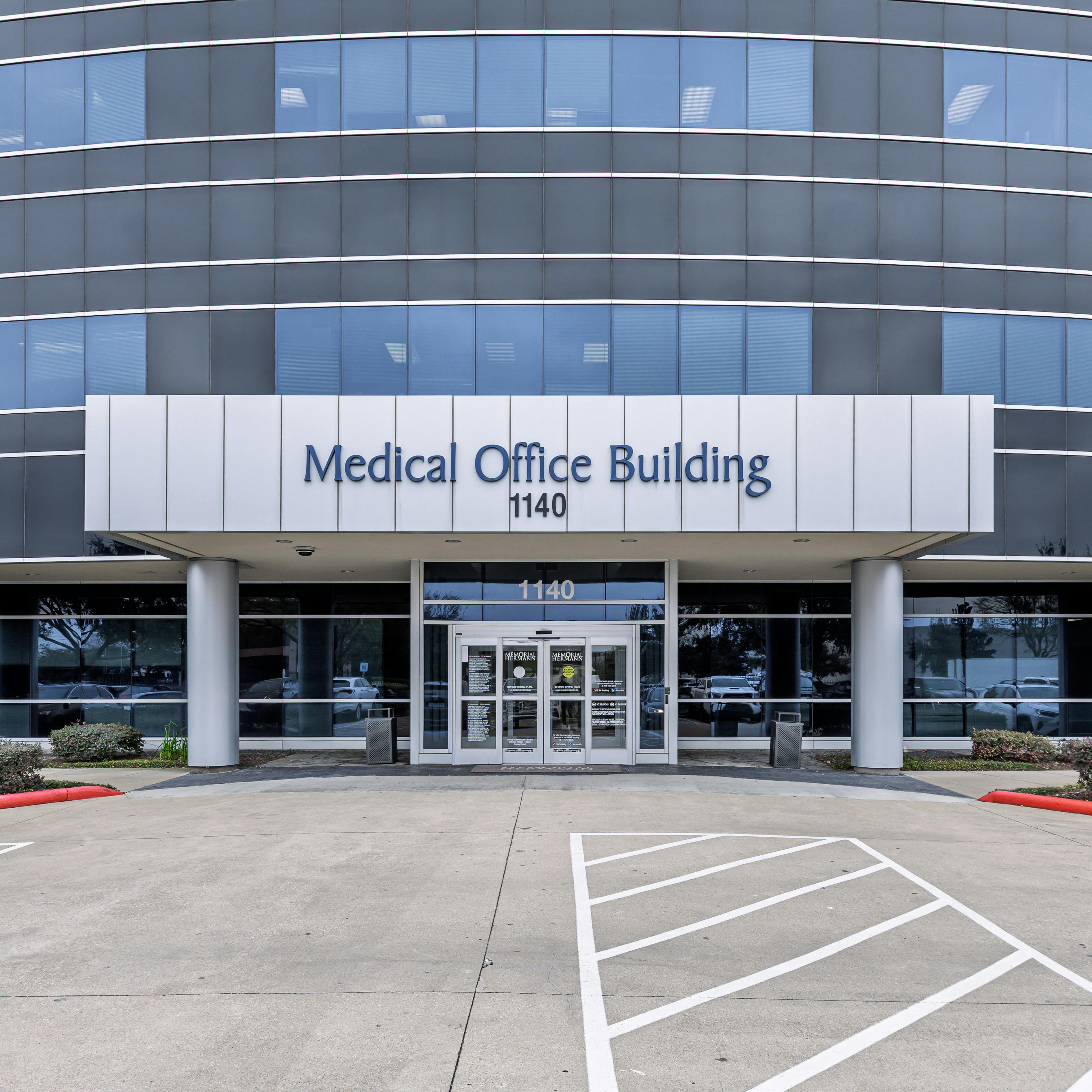 Exterior view of CLS Health Endocrinology Associates in Memorial City, Houston, Texas, featuring modern medical facilities.