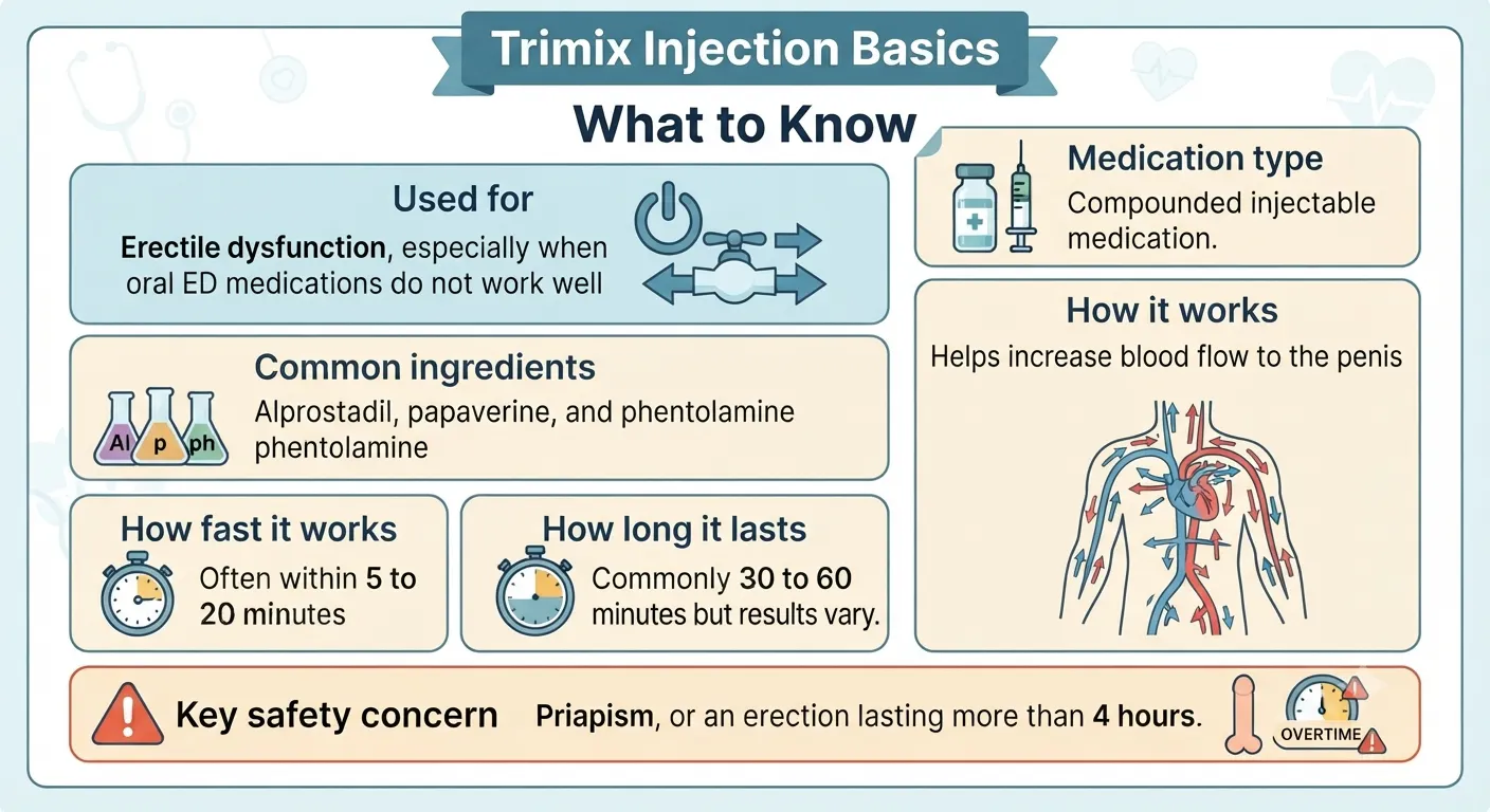 Trimix Injection Basics Table - Trimix Injections in Houston | CLS Health