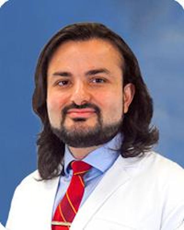 Headshot of Dr. Humair Khan, ophthalmologist. 