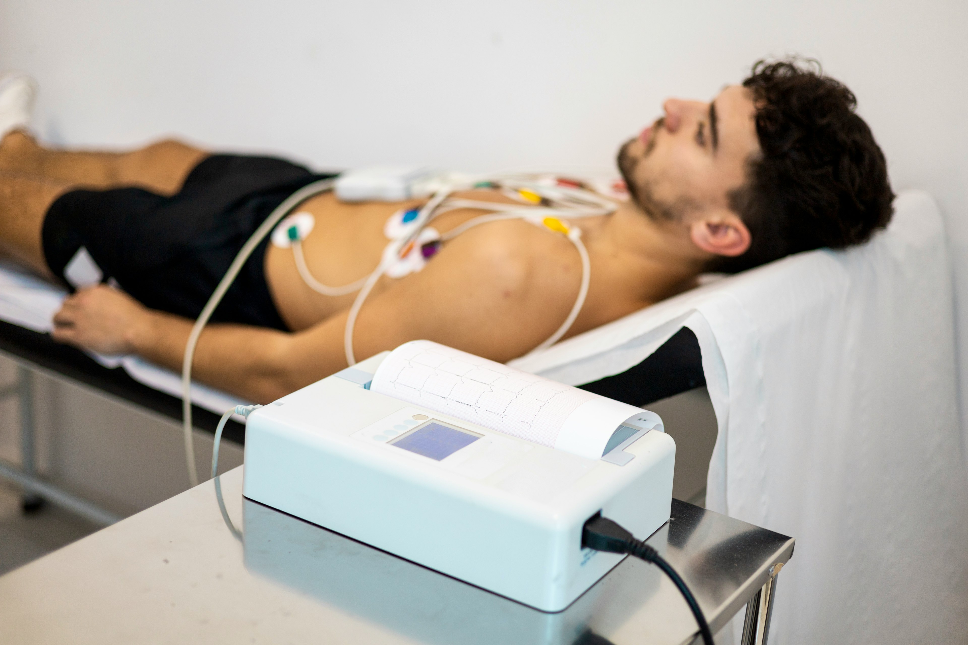 A male patient is being seen for noninterventional cardiology.