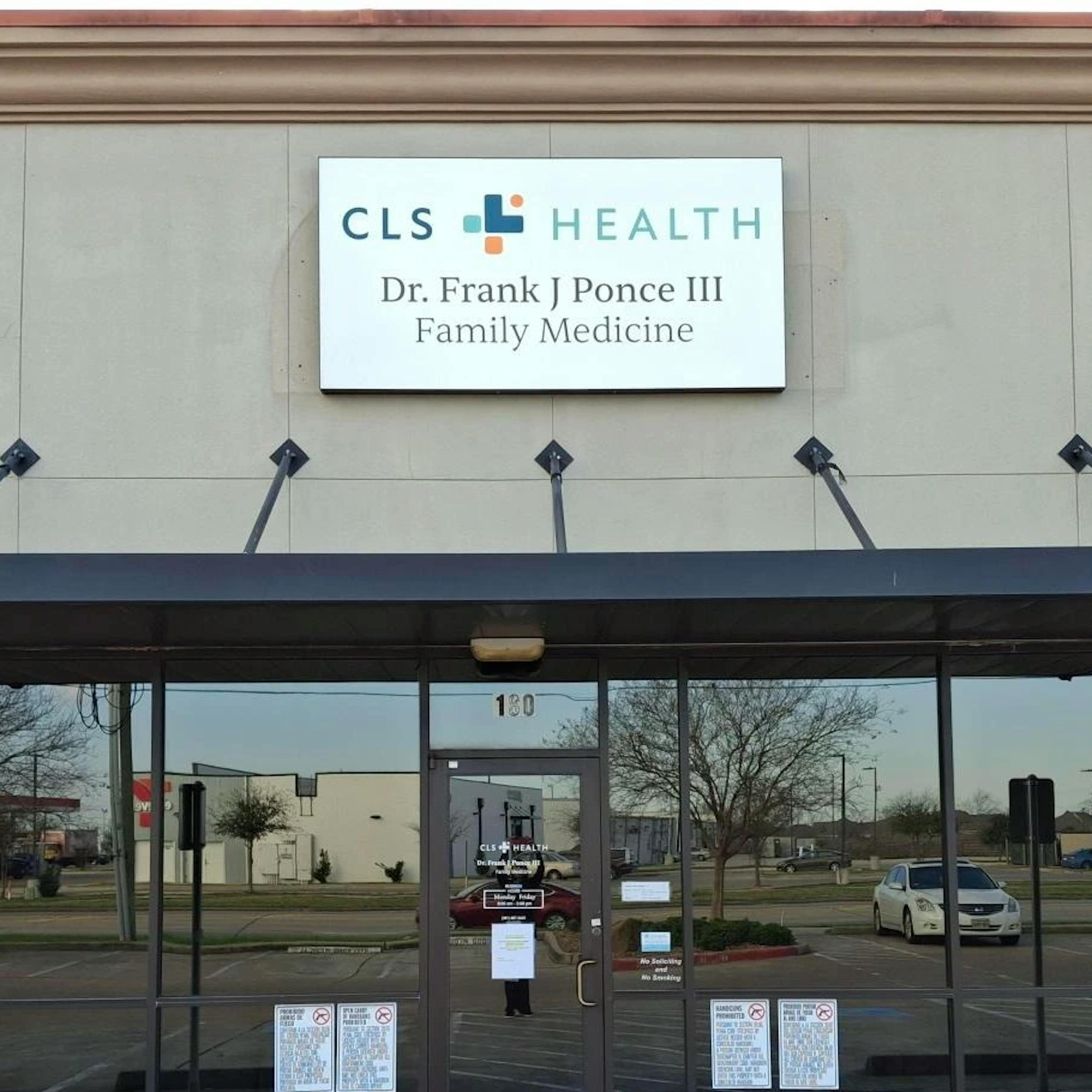 Exterior of CLS Health Primary Care Providers - Pasadena Fairmont, where Dr. Frank Ponce is practicing. 