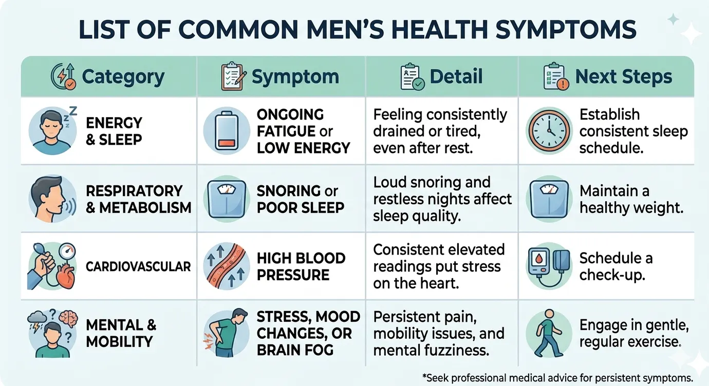 Common Men’s Health Symptoms | CLS Health