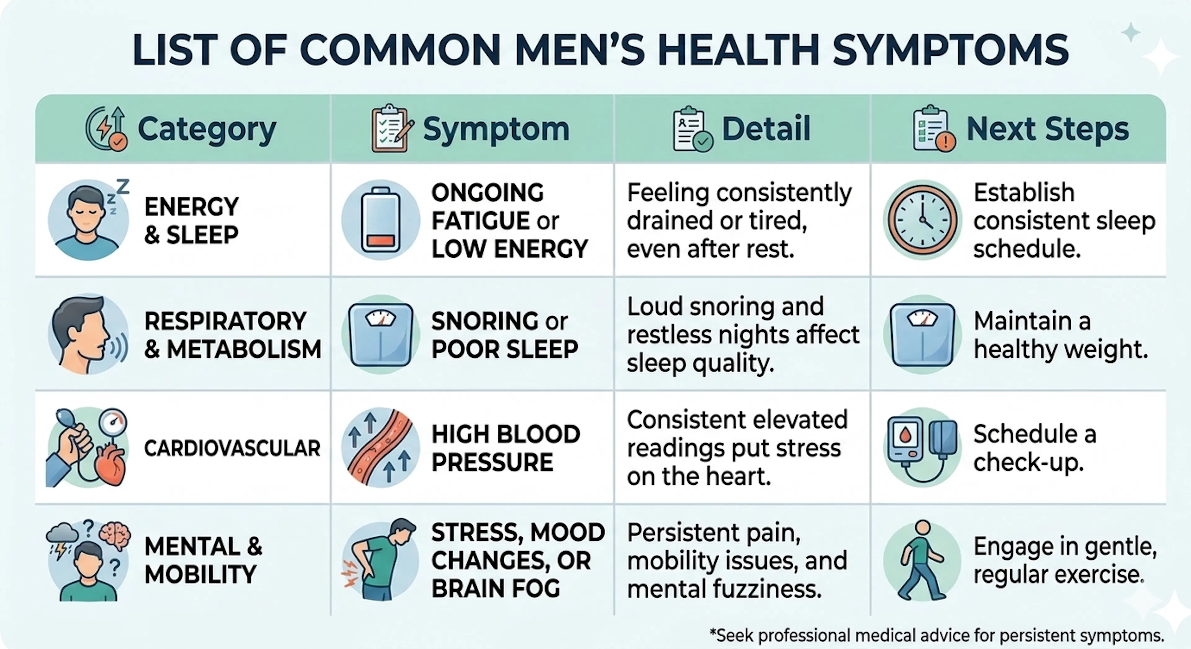 Common Men’s Health Symptoms | CLS Health
