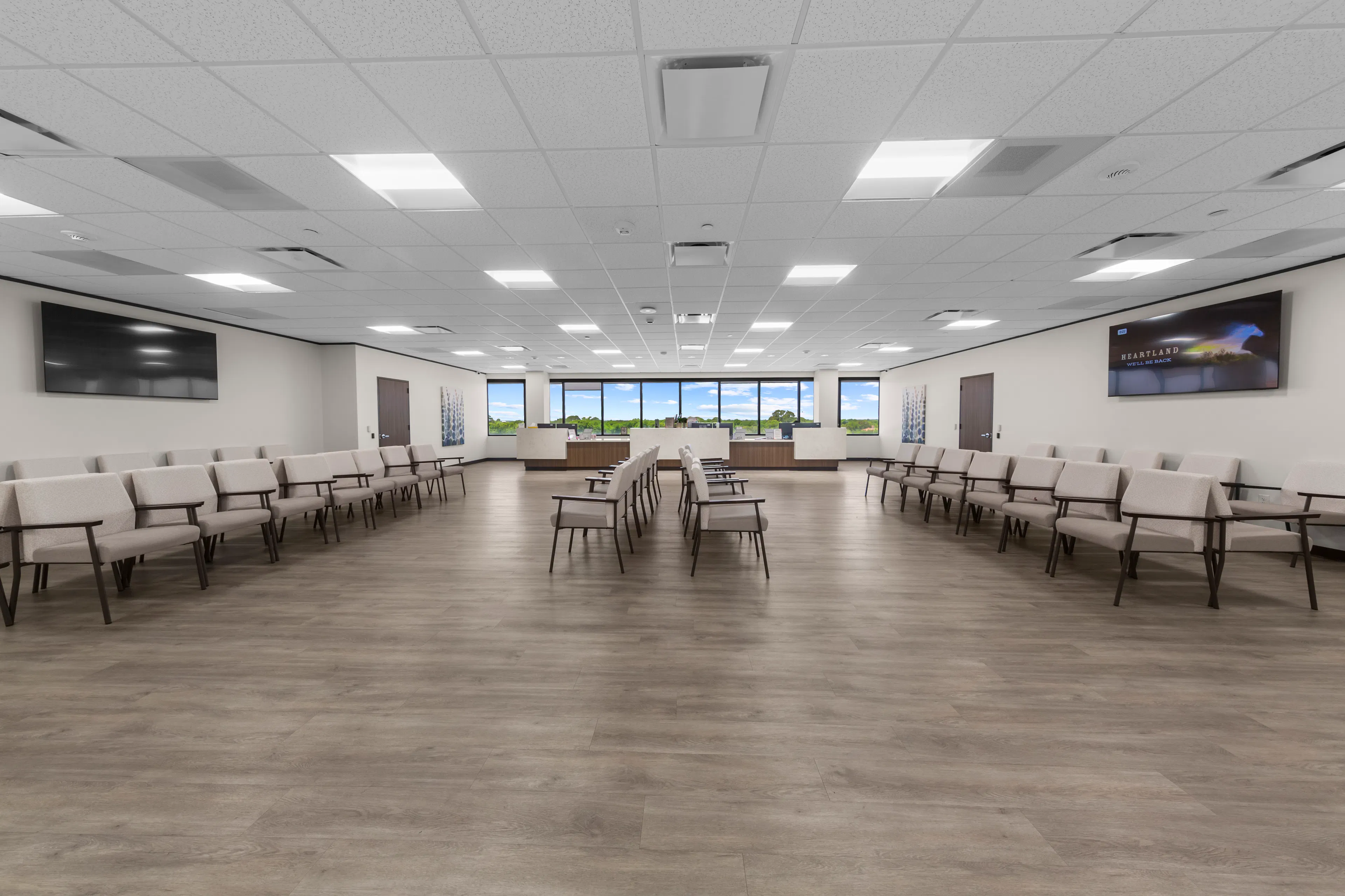 CLS Health Sugar Land waiting room.