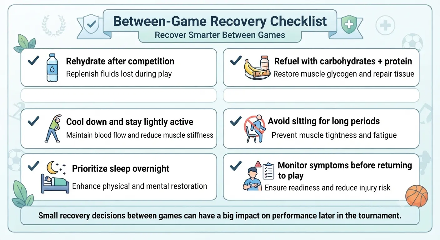 Between-Game Recovery Checklist | CLS Health