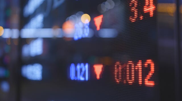 Image rapproché de la bourse