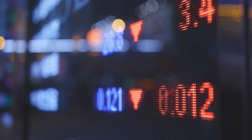 Image rapproché de la bourse