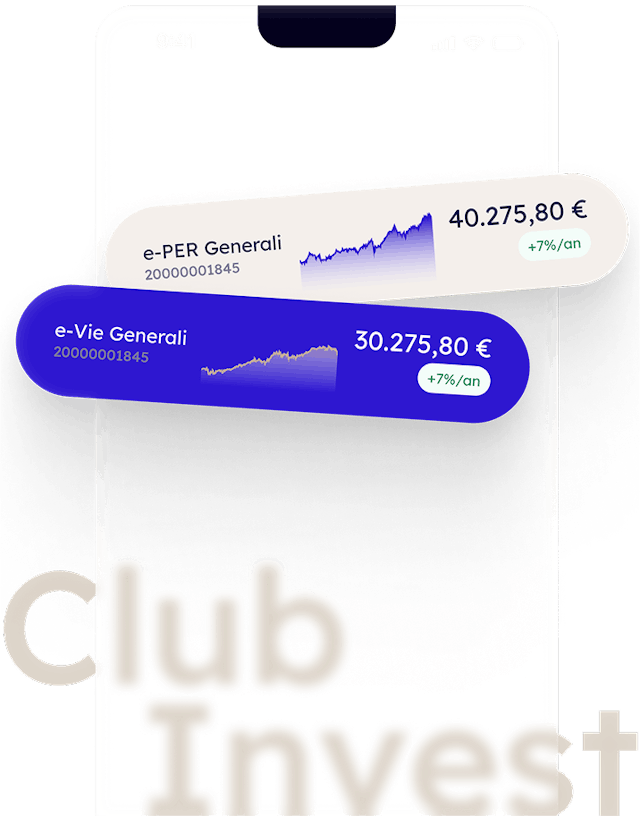 Interface de gestion BDL Club Invest – partenariat avec Generali