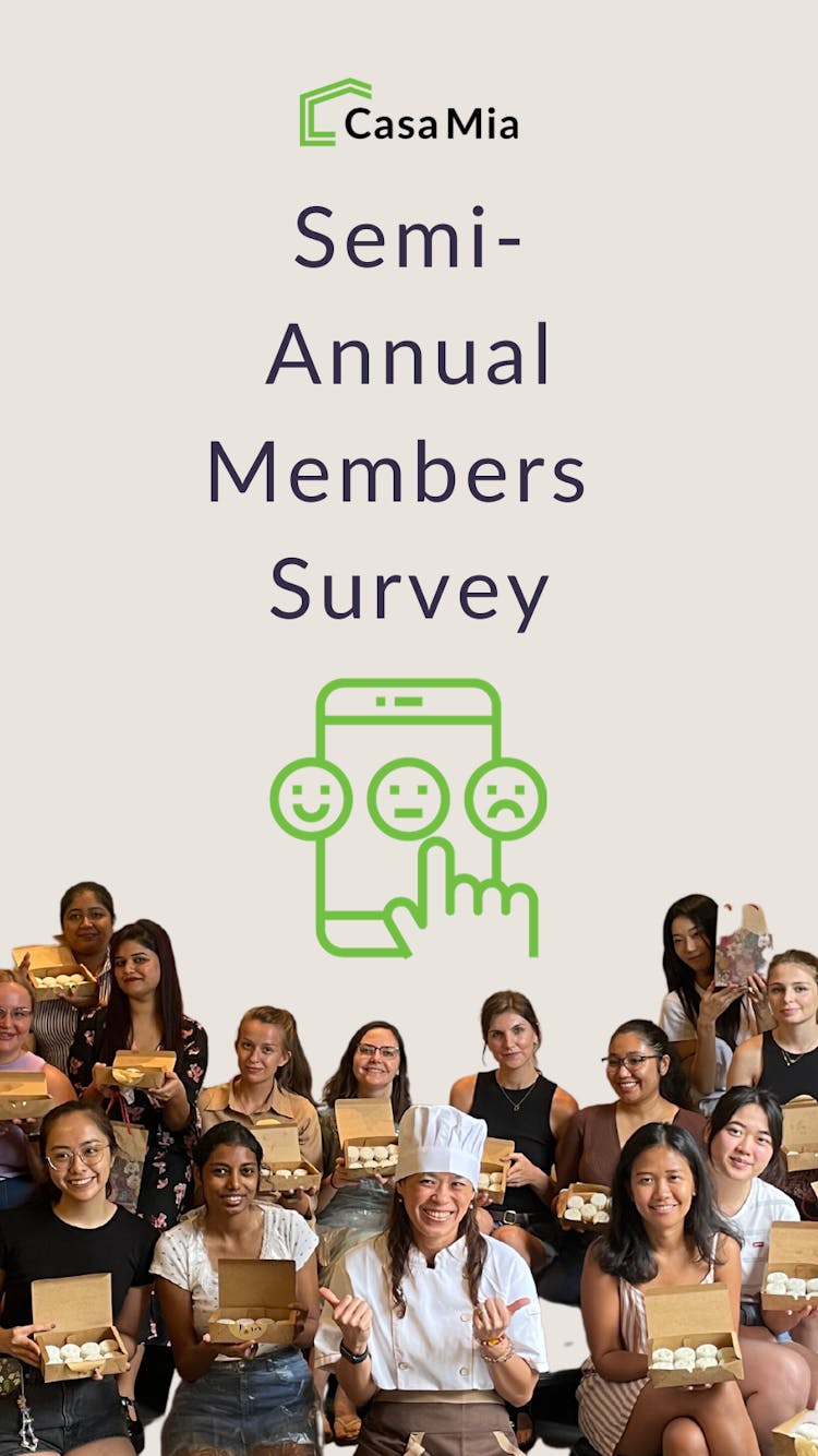 image semi annual survey picture with our members and their mooncakes