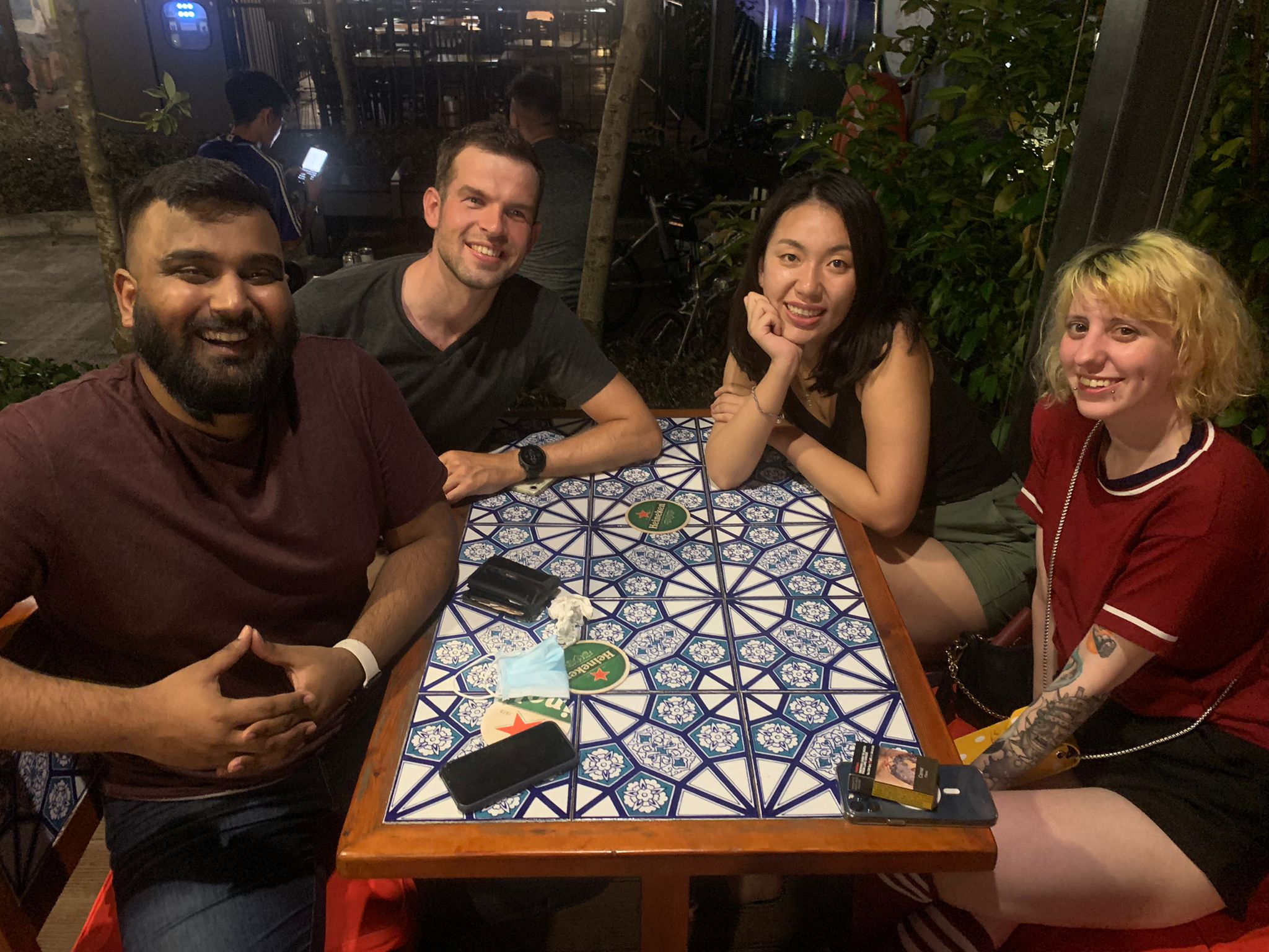 Members gathering for drinks