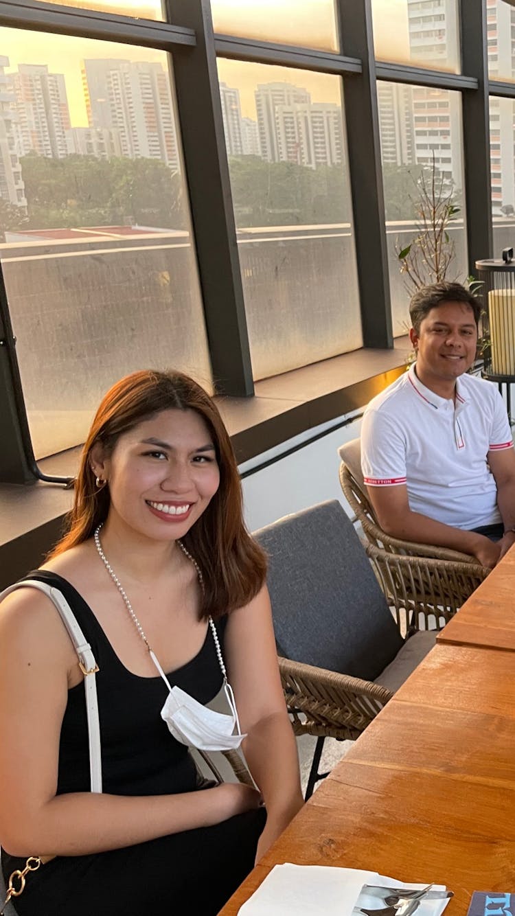 image Gabriela and other Casa Mia Coliving members on a First Friday bar event