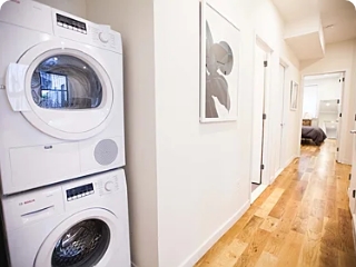 Stock image of washing machine and dryer
