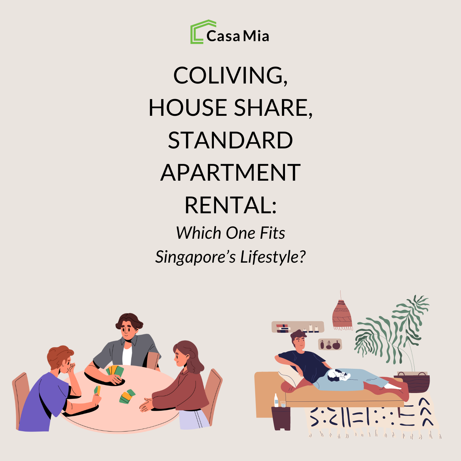 coliving, house share, standard rental image