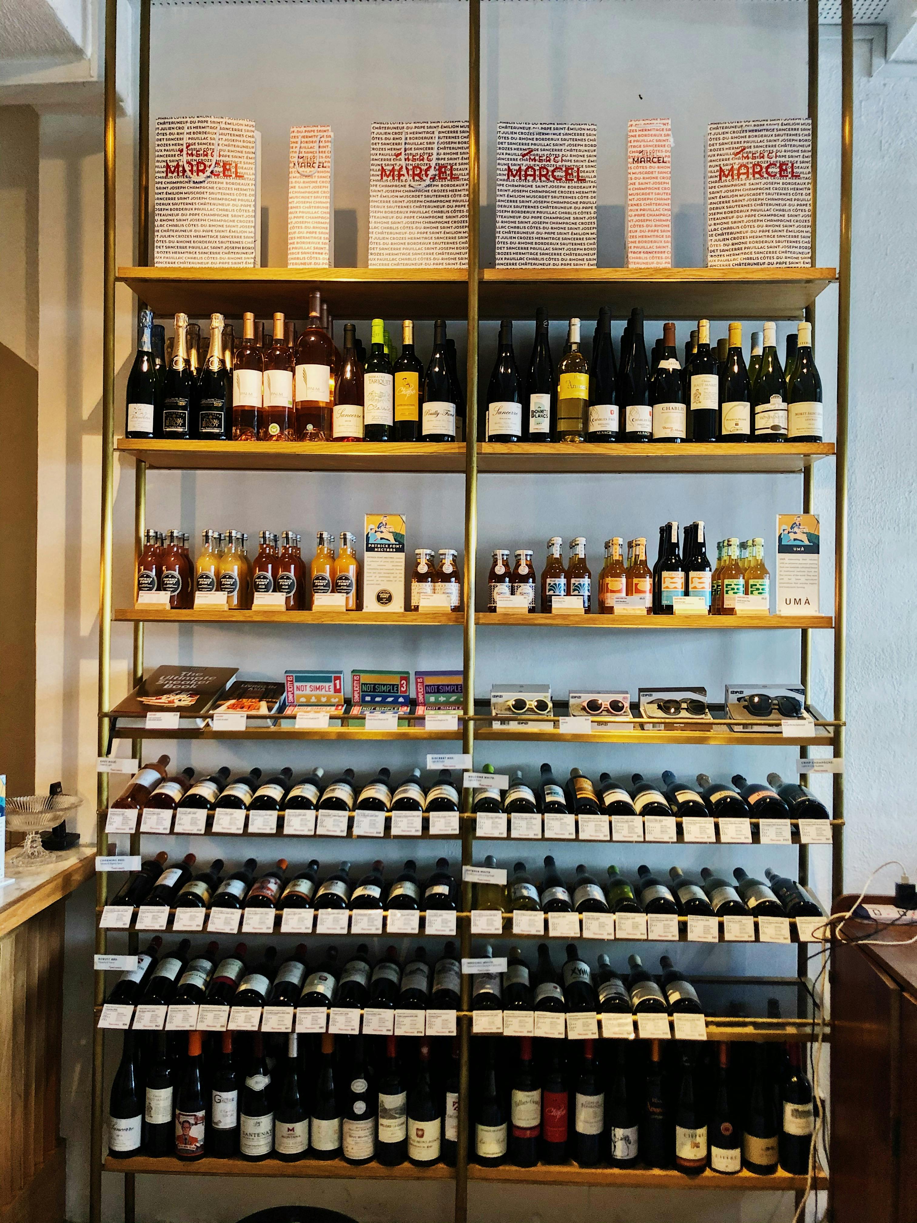 Bottles for sales at Merci Marcel Tiong Bahru