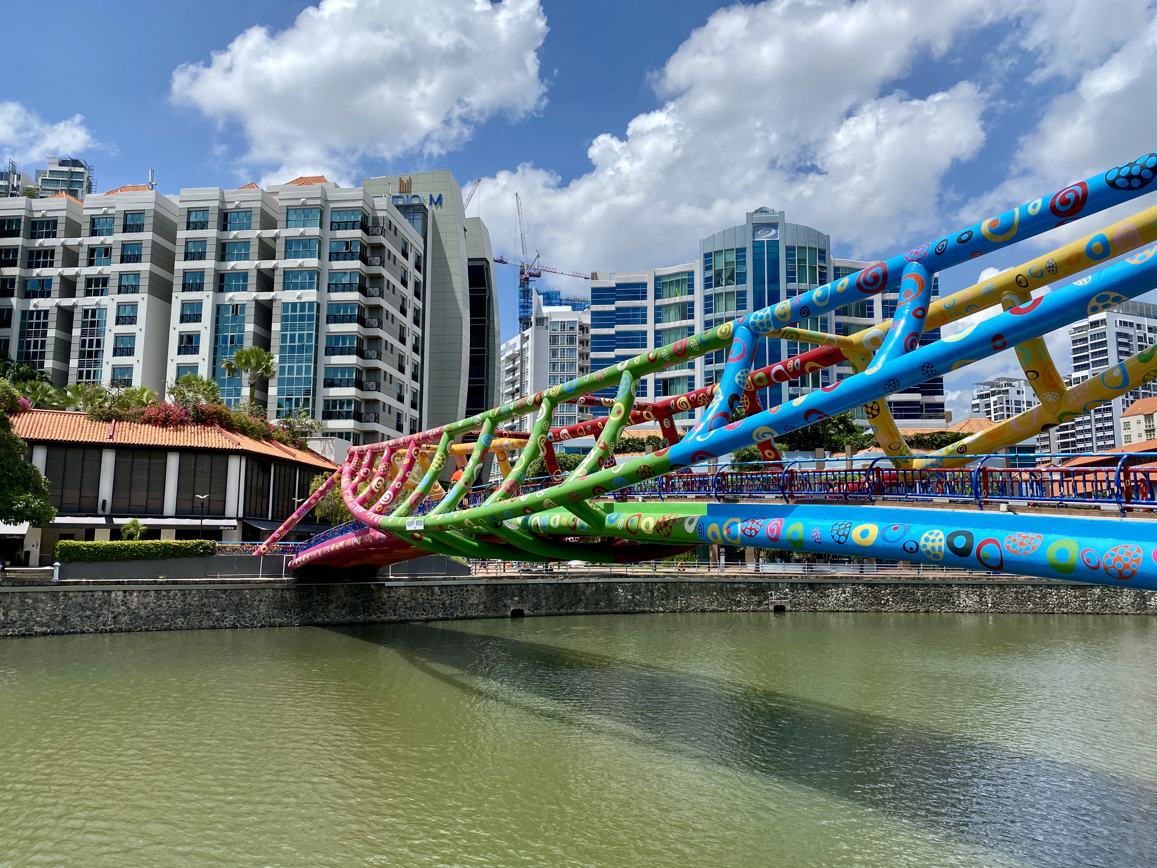 A bridge on the Singapore river in Robertson Quay
