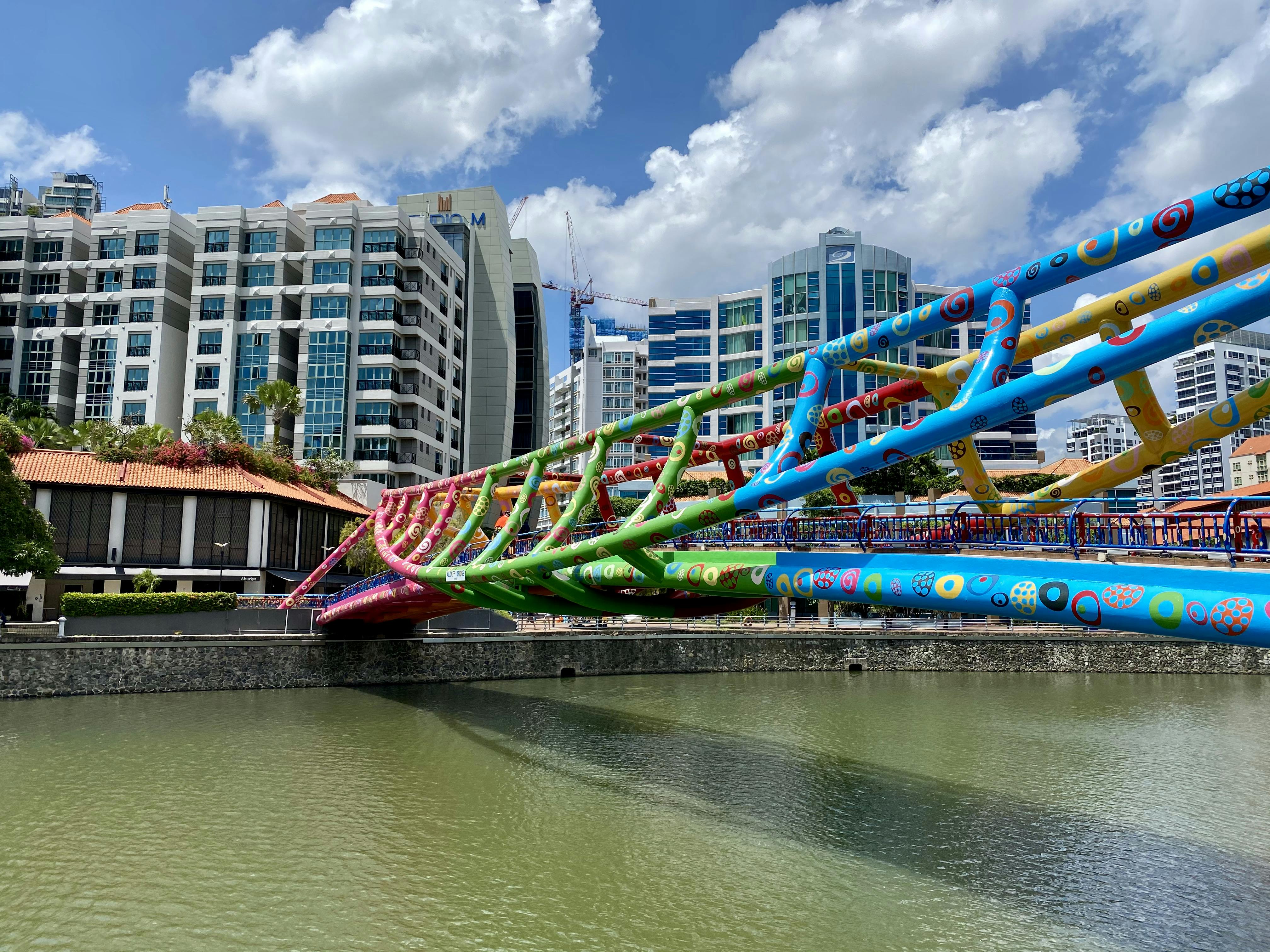 A bridge on the Singapore river in Robertson Quay