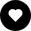 An heart-shaped icon