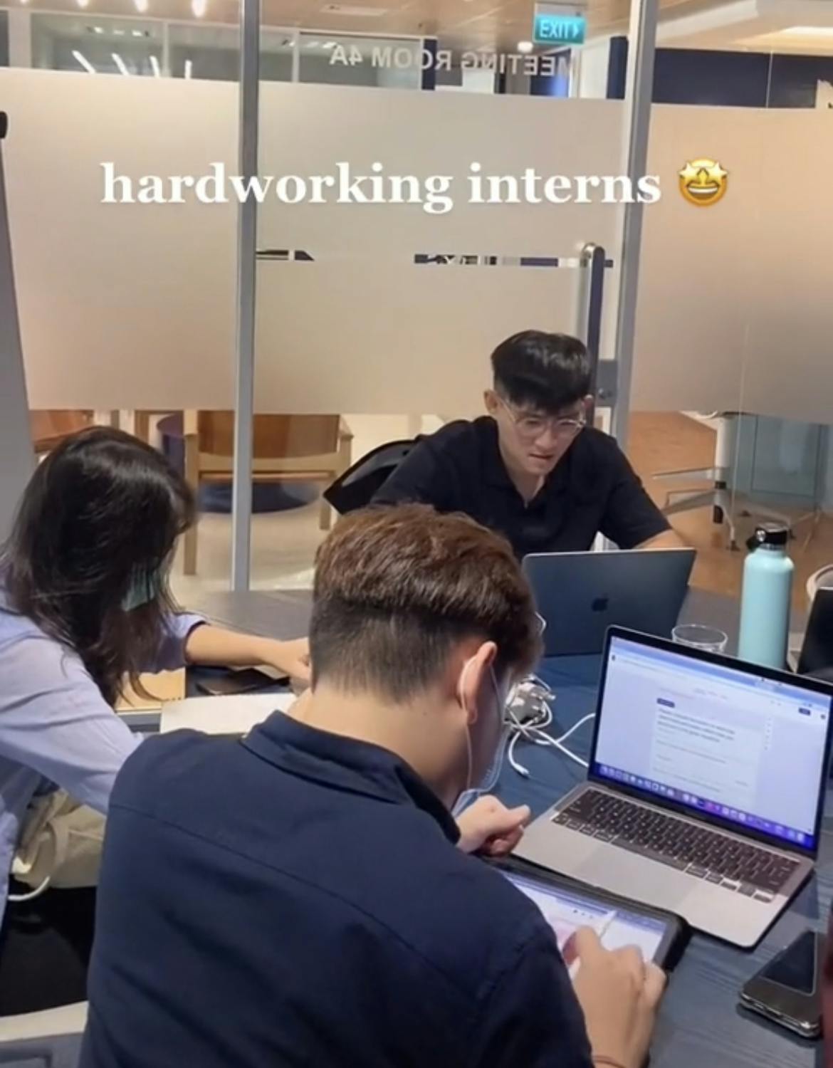 interns working