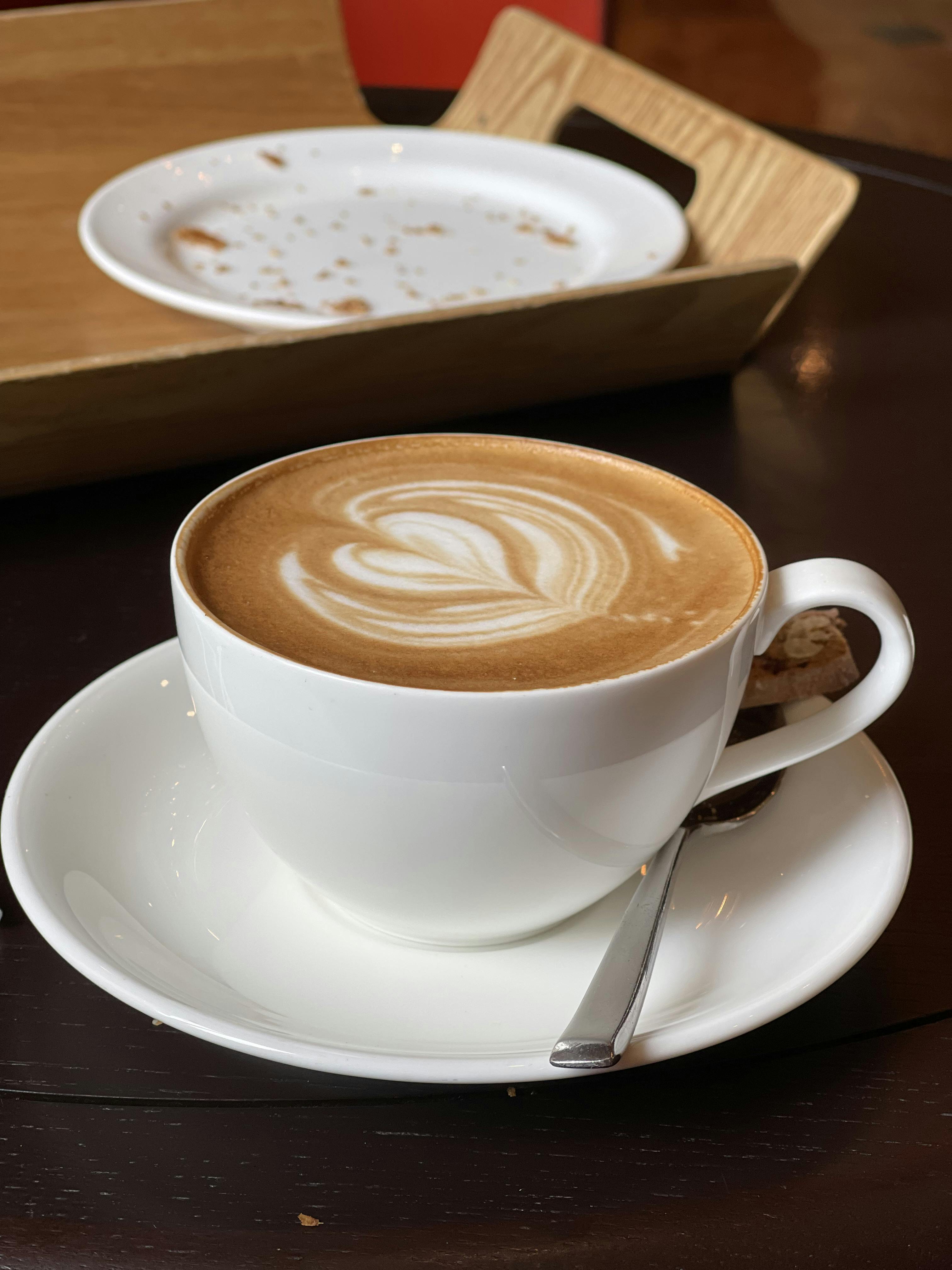 A cappuccino at Dolcetto, in The Regency, Singapore