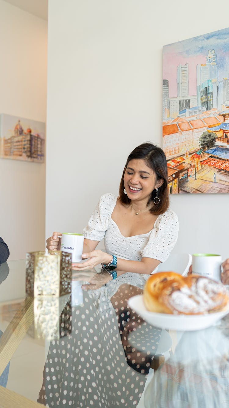 image A few Casa Mia members having breakfast