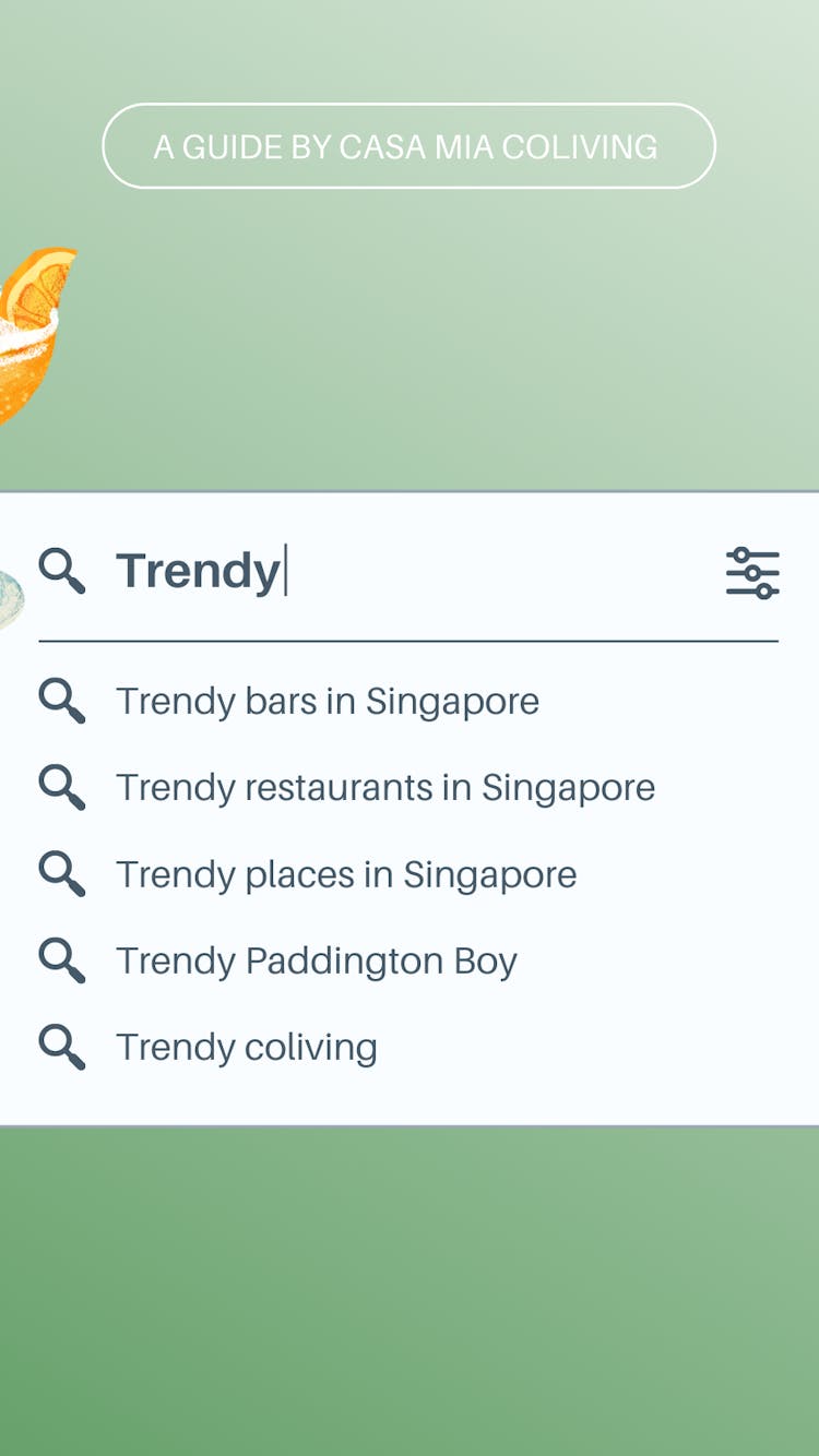 image google search, green background, cocktail graphic