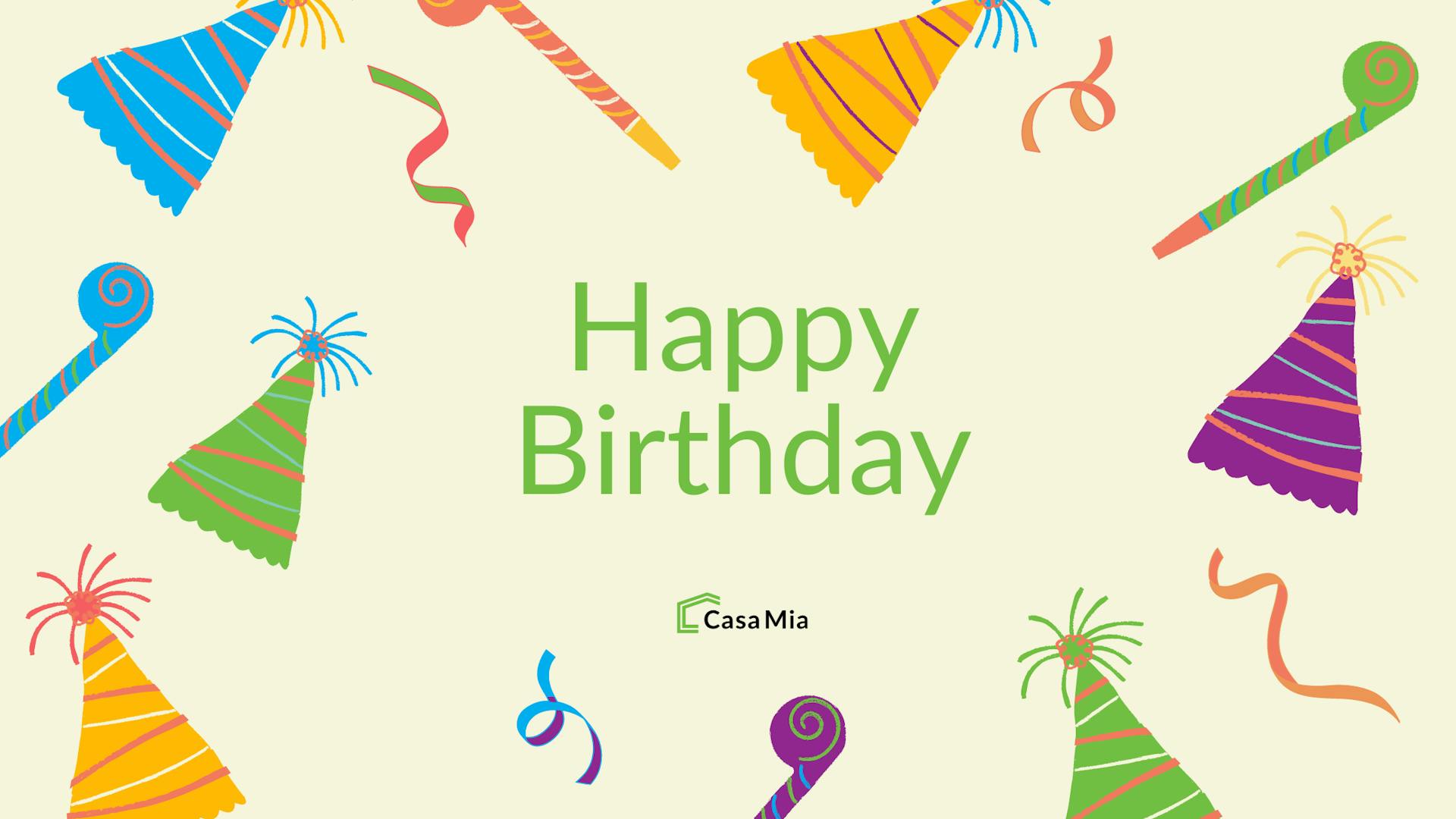 Casa Mia Coliving Birthday Card