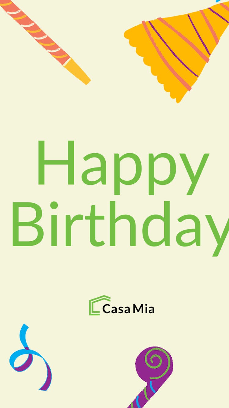 image Casa Mia Coliving Birthday Card