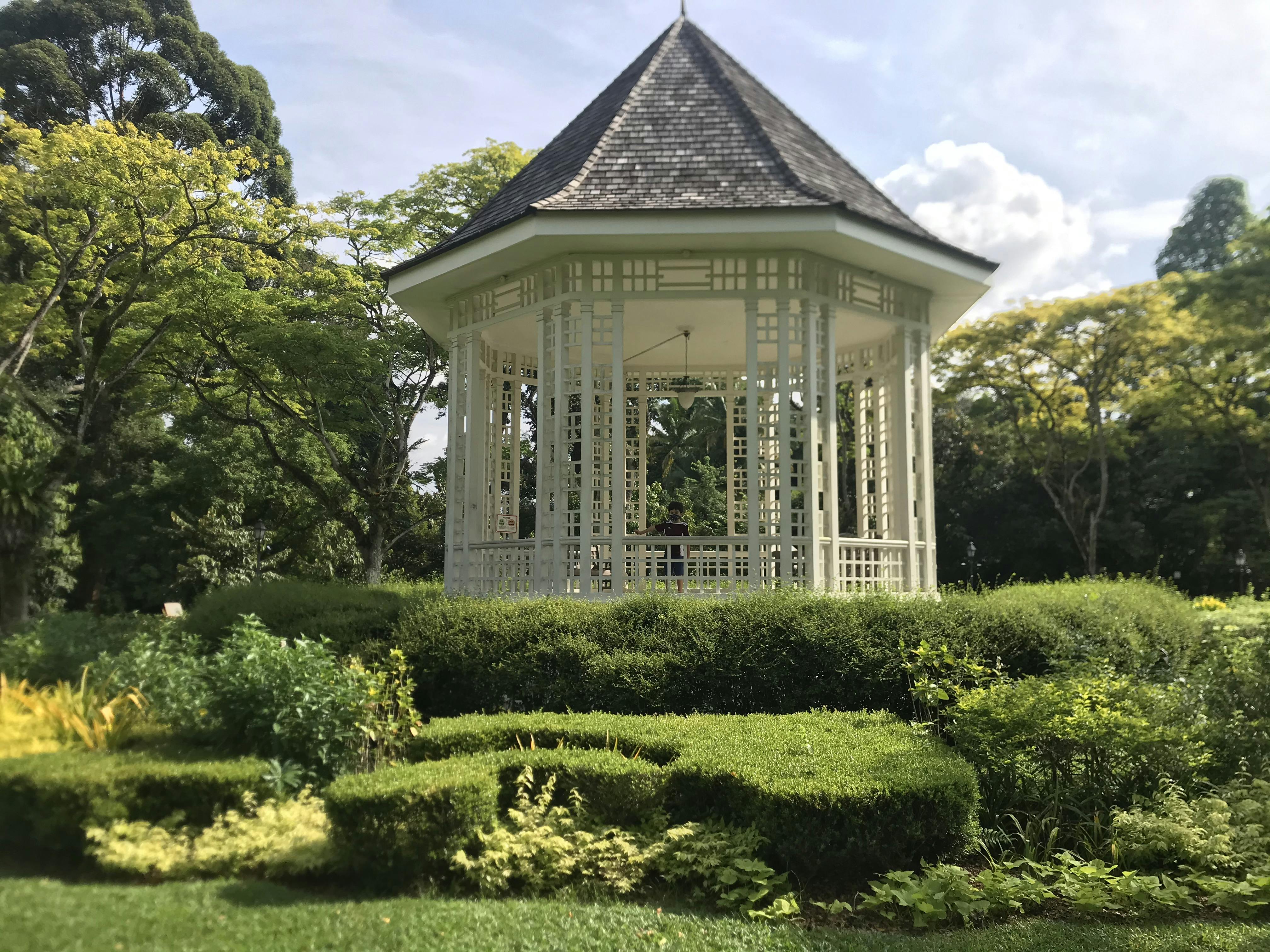 The gazebo of Singapore Botanic Gardens