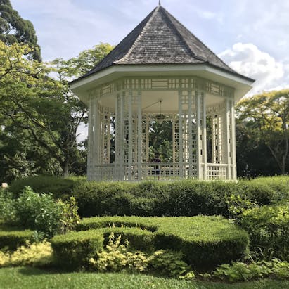 The gazebo of Singapore Botanic Gardens