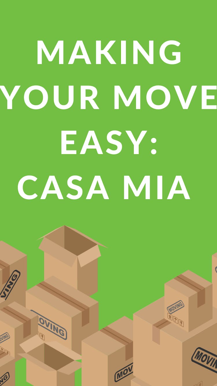 image Banner: Making your move easy, by Casa Mia Colivingxq