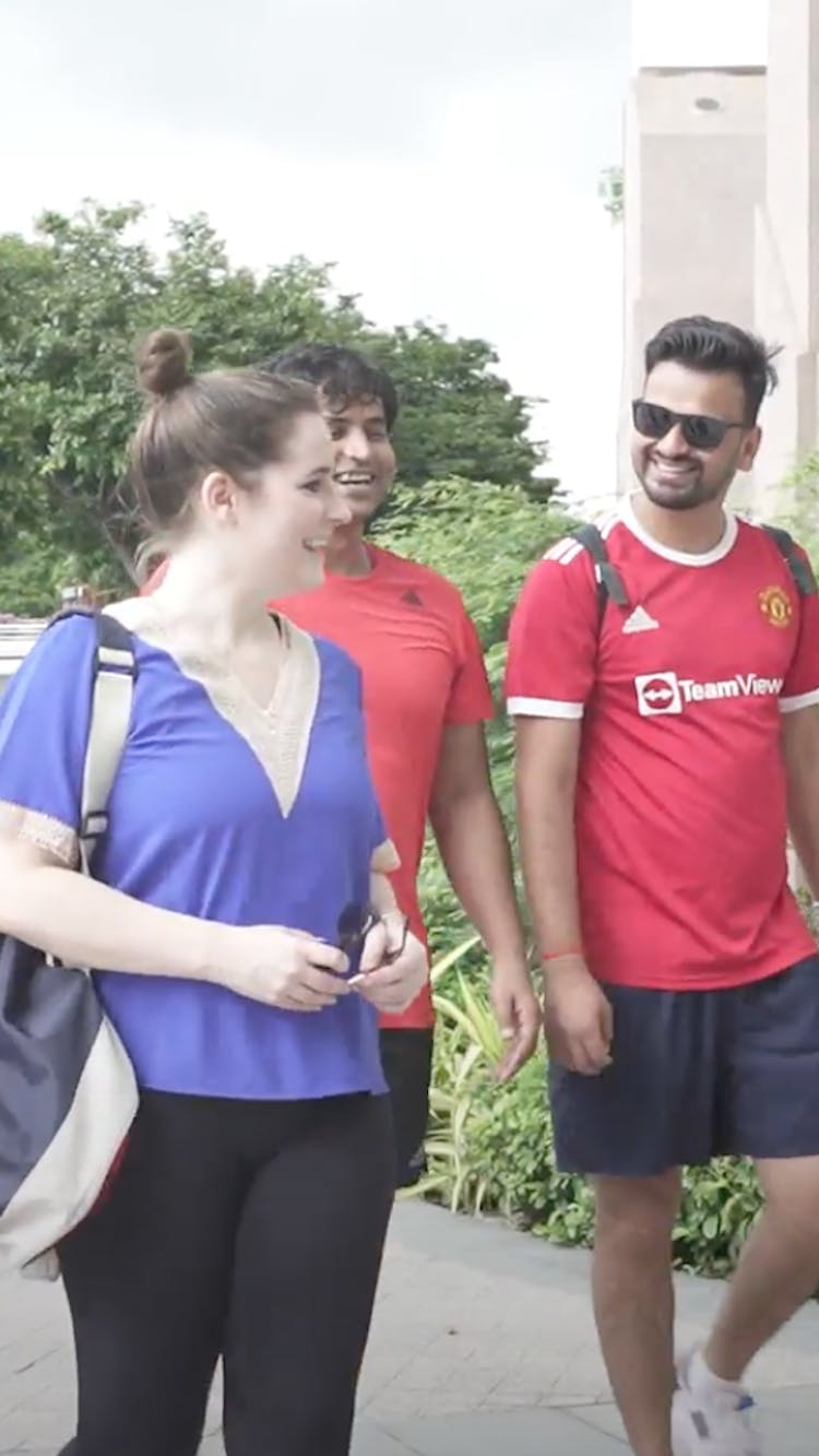 image members walking around together outside