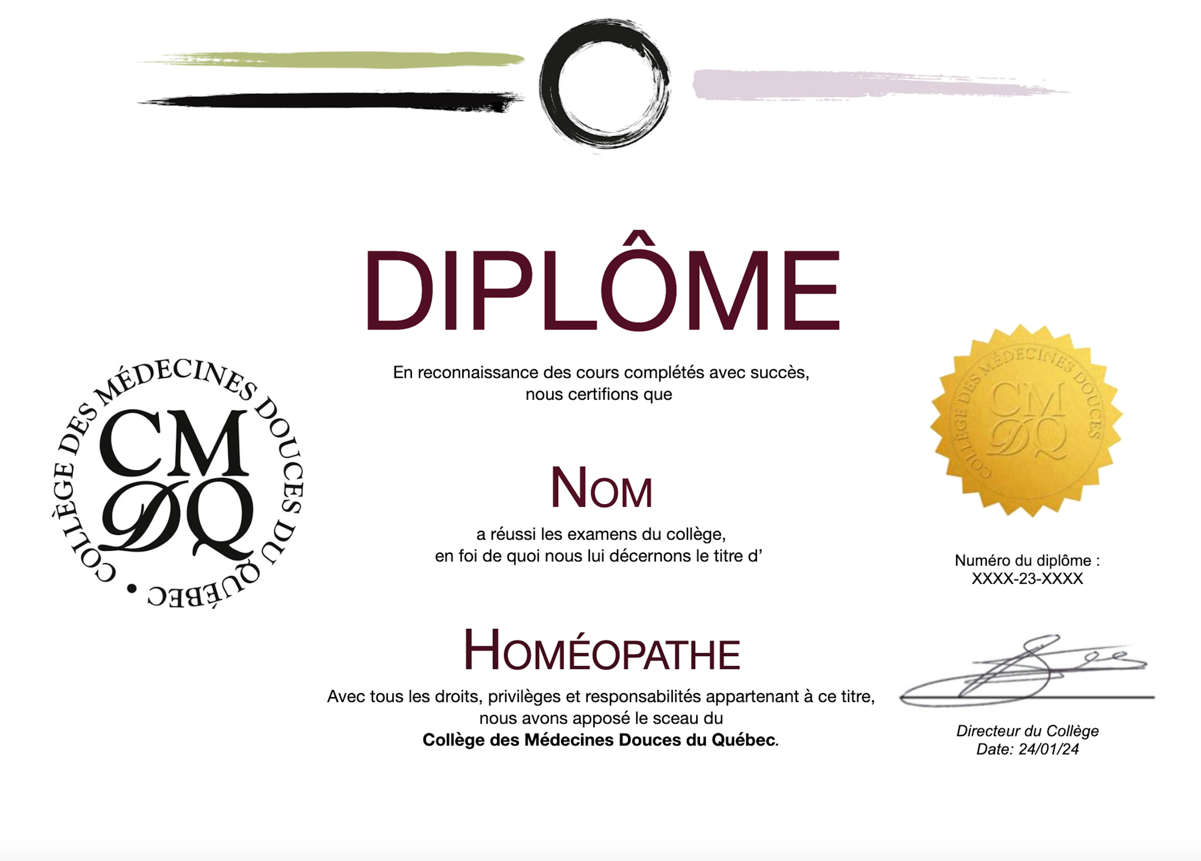 Homéopathe, H.D.