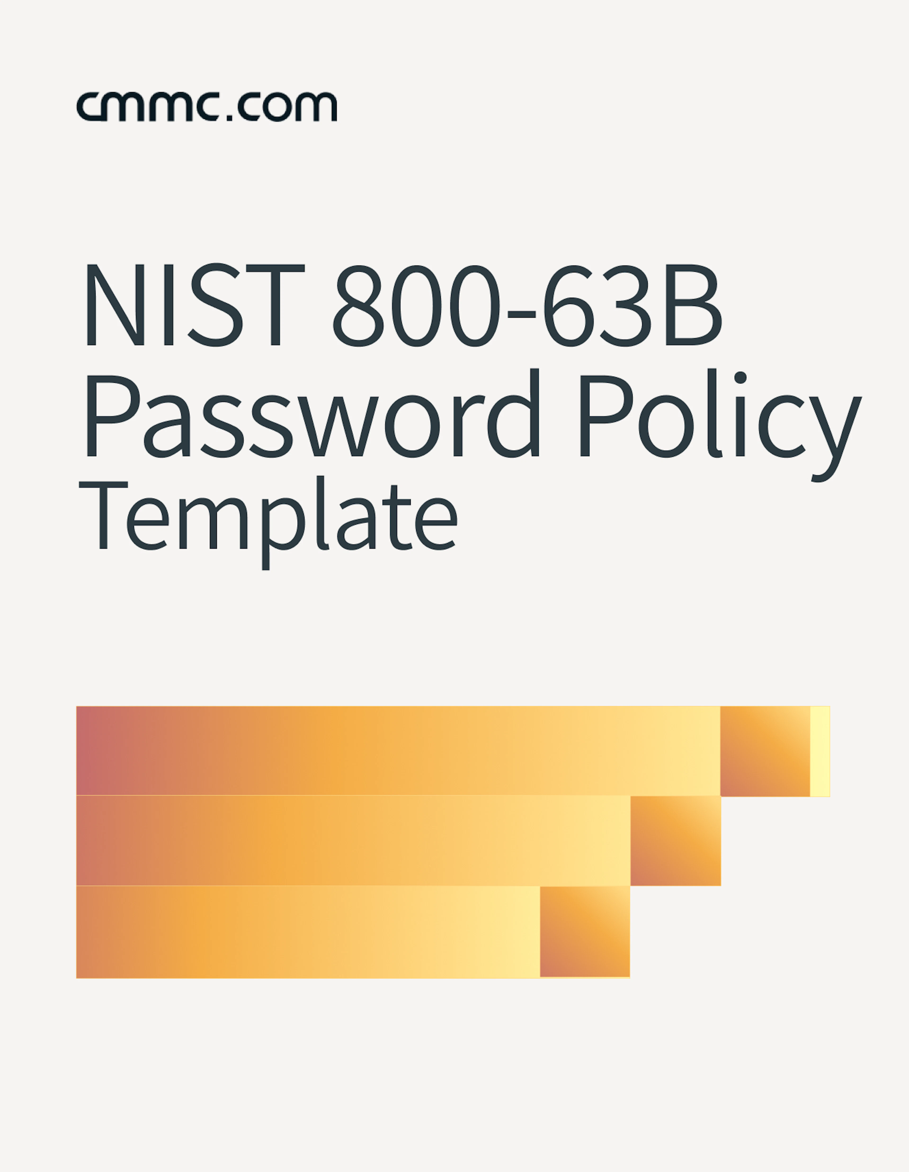 NIST 800-63B Password Policy Template
